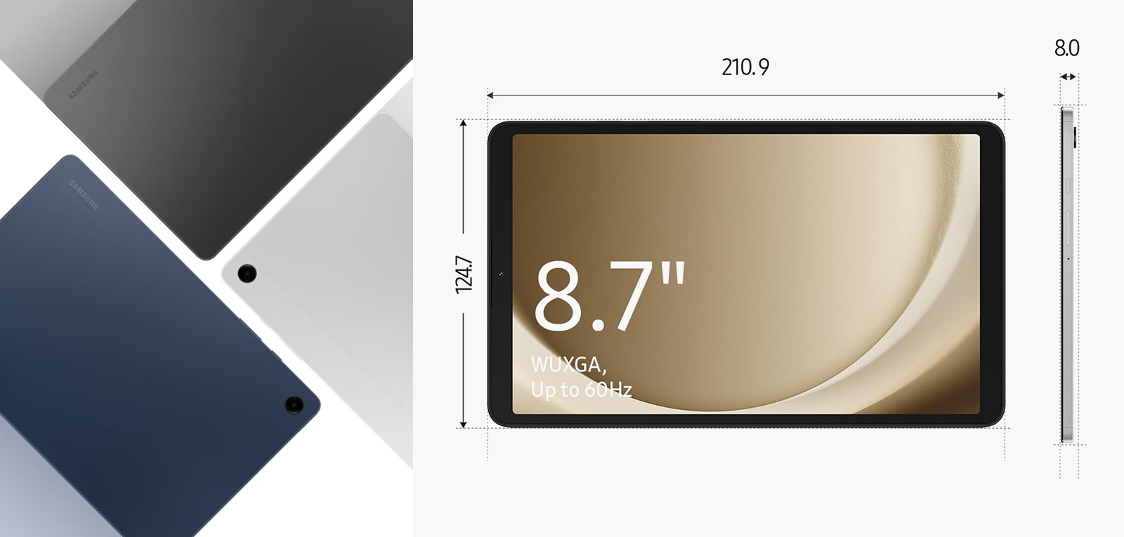 قیمت تبلت 8.7 اینچ سامسونگ Galaxy Tab A9 X110 wifi ظرفیت 128 گیگابایت و رم 8 گیگابایت